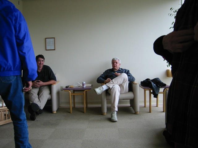 The guys in the waiting room